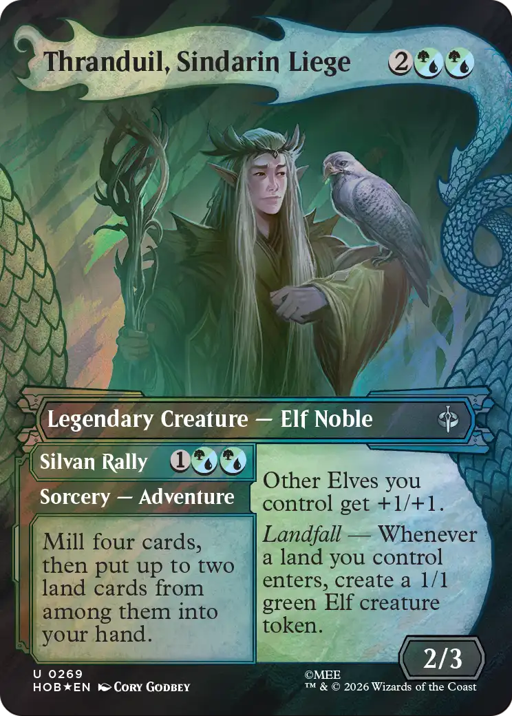 Thranduil, Sindarin Liege (Showcase) (Surge Foil) [The Hobbit] | I Want That Stuff Brandon