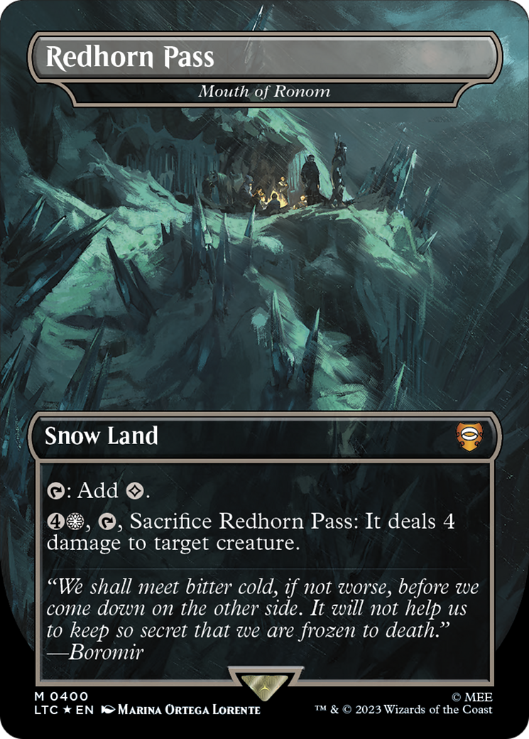 Redhorn Pass - Mouth of Ronom (Surge Foil Realms and Relics) [The Lord of the Rings: Tales of Middle-Earth Commander] | I Want That Stuff Brandon