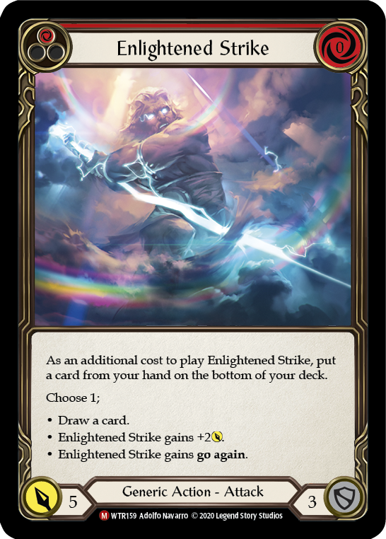 Enlightened Strike [U-WTR159] (Welcome to Rathe Unlimited)  Unlimited Rainbow Foil | I Want That Stuff Brandon