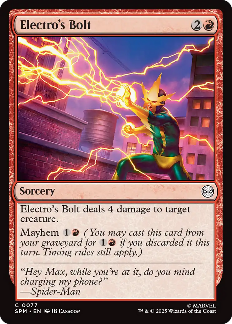 Electro's Bolt [Marvel's Spider-Man] | I Want That Stuff Brandon