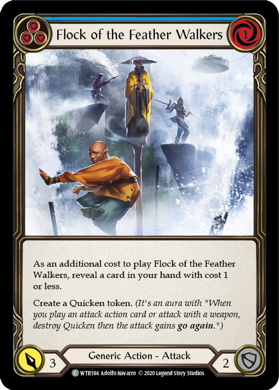 Flock of the Feather Walkers (Blue) [U-WTR184] (Welcome to Rathe Unlimited)  Unlimited Rainbow Foil | I Want That Stuff Brandon