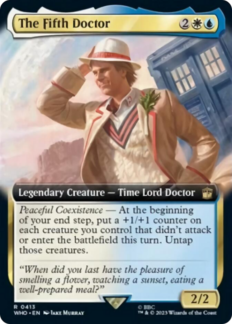 The Fifth Doctor (Extended Art) [Doctor Who] | I Want That Stuff Brandon