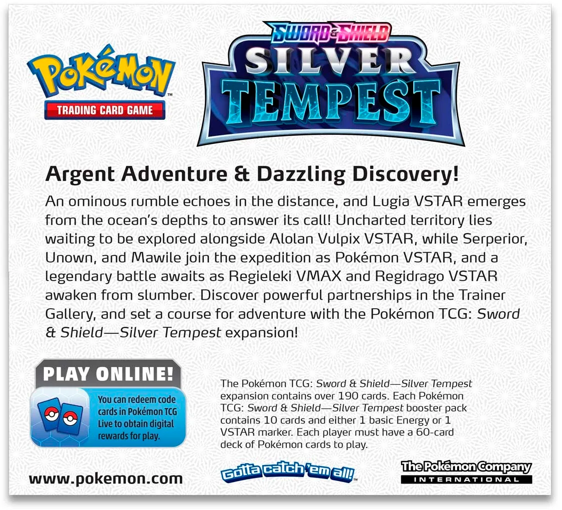 Sword & Shield: Silver Tempest - Booster Box | I Want That Stuff Brandon