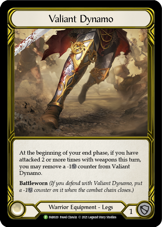 Valiant Dynamo (Golden) [FAB020] (Promo)  Cold Foil | I Want That Stuff Brandon