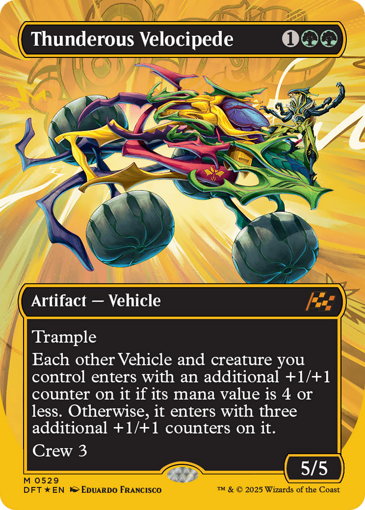 Thunderous Velocipede (Borderless) (First-Place Foil) [Aetherdrift] | I Want That Stuff Brandon