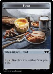 Knight // Food (0012) Double-Sided Token [Wilds of Eldraine Tokens] | I Want That Stuff Brandon