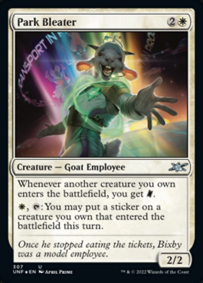 Park Bleater (Galaxy Foil) [Unfinity] | I Want That Stuff Brandon