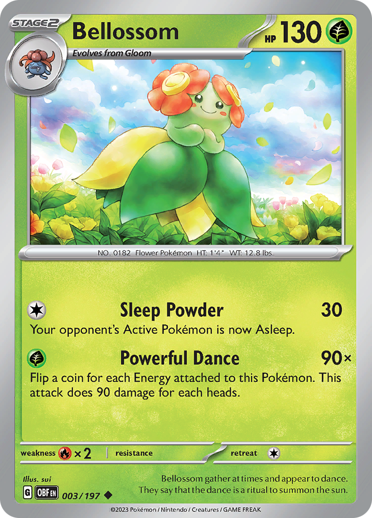 Bellossom (003/197) [Scarlet & Violet: Obsidian Flames] | I Want That Stuff Brandon