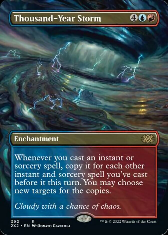 Thousand-Year Storm (Borderless Alternate Art) [Double Masters 2022] | I Want That Stuff Brandon