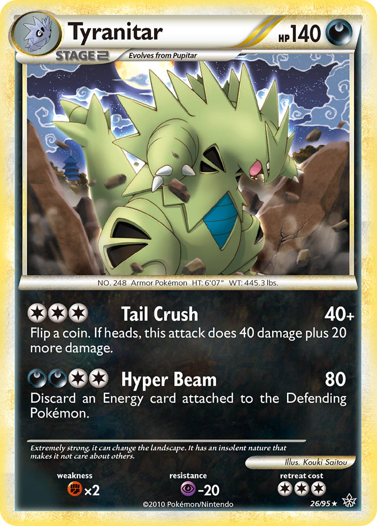 Tyranitar (26/95) [HeartGold & SoulSilver: Unleashed] | I Want That Stuff Brandon