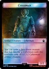 Human Rogue // Cyberman Double-Sided Token (Surge Foil) [Doctor Who Tokens] | I Want That Stuff Brandon