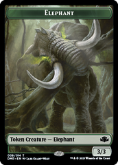 Elephant // Construct Double-Sided Token [Dominaria Remastered Tokens] | I Want That Stuff Brandon