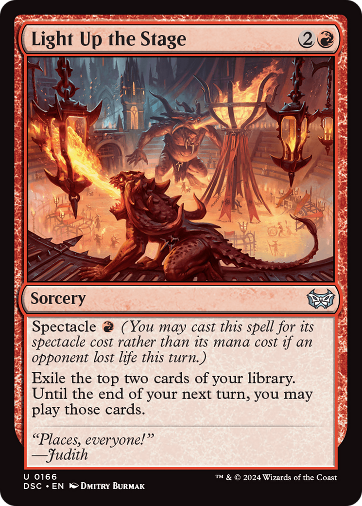 Light Up the Stage [Duskmourn: House of Horror Commander] | I Want That Stuff Brandon