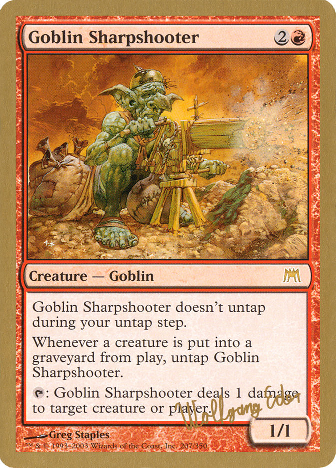 Goblin Sharpshooter (Wolfgang Eder) [World Championship Decks 2003] | I Want That Stuff Brandon