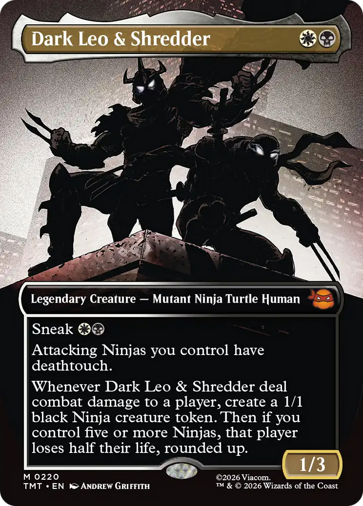 Dark Leo & Shredder (Borderless) [Teenage Mutant Ninja Turtles] | I Want That Stuff Brandon
