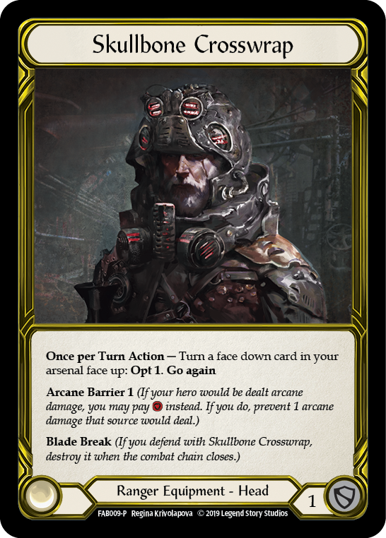 Skullbone Crosswrap [FAB009-P] (Promo)  1st Edition Cold Foil - Golden | I Want That Stuff Brandon