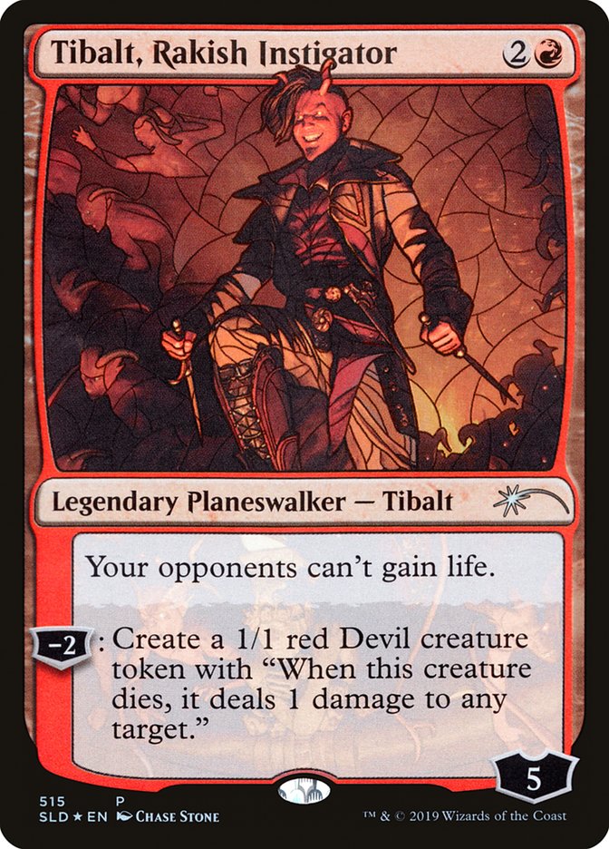 Tibalt, Rakish Instigator (Stained Glass) [Secret Lair Drop Promos] | I Want That Stuff Brandon