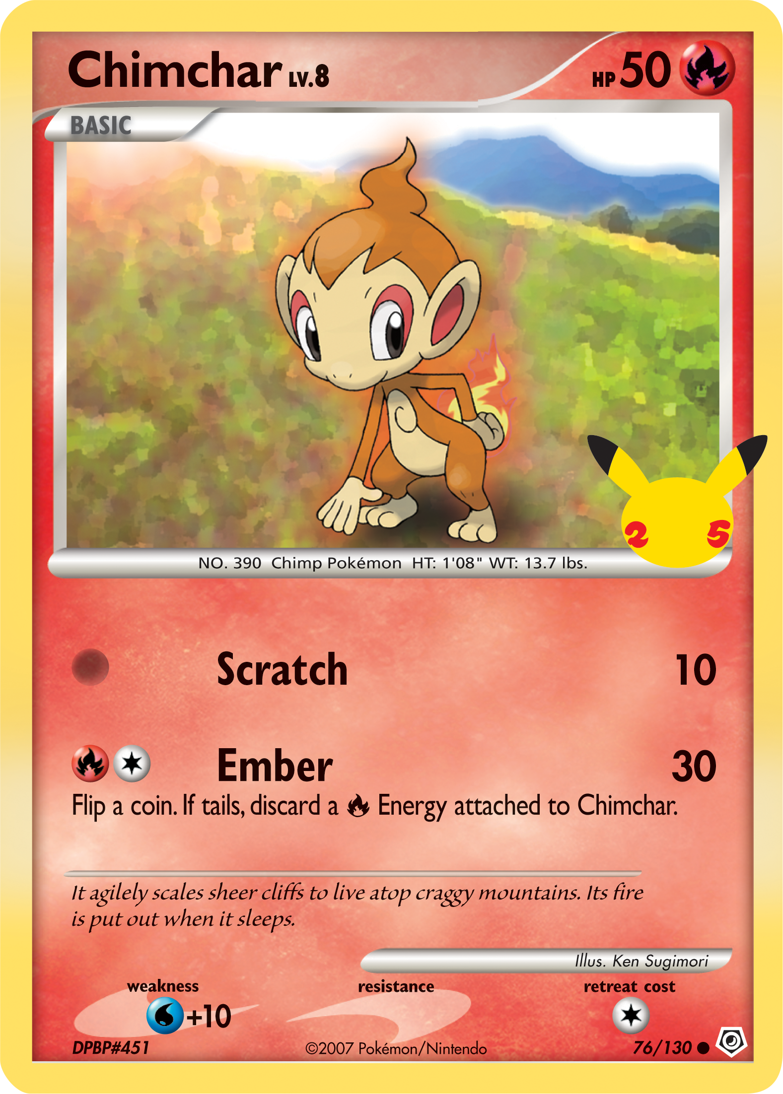 Chimchar (76/130) (Jumbo Card) [First Partner Pack] | I Want That Stuff Brandon