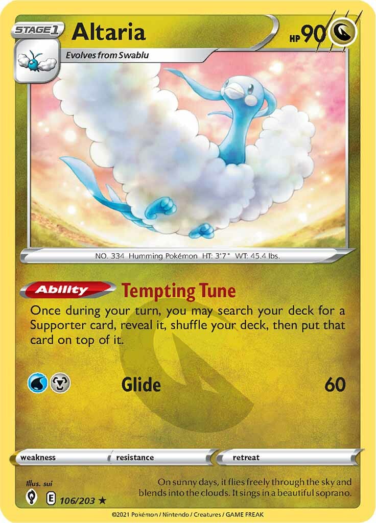 Altaria (106/203) [Sword & Shield: Evolving Skies] | I Want That Stuff Brandon