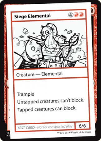 Siege Elemental (2021 Edition) [Mystery Booster Playtest Cards] | I Want That Stuff Brandon