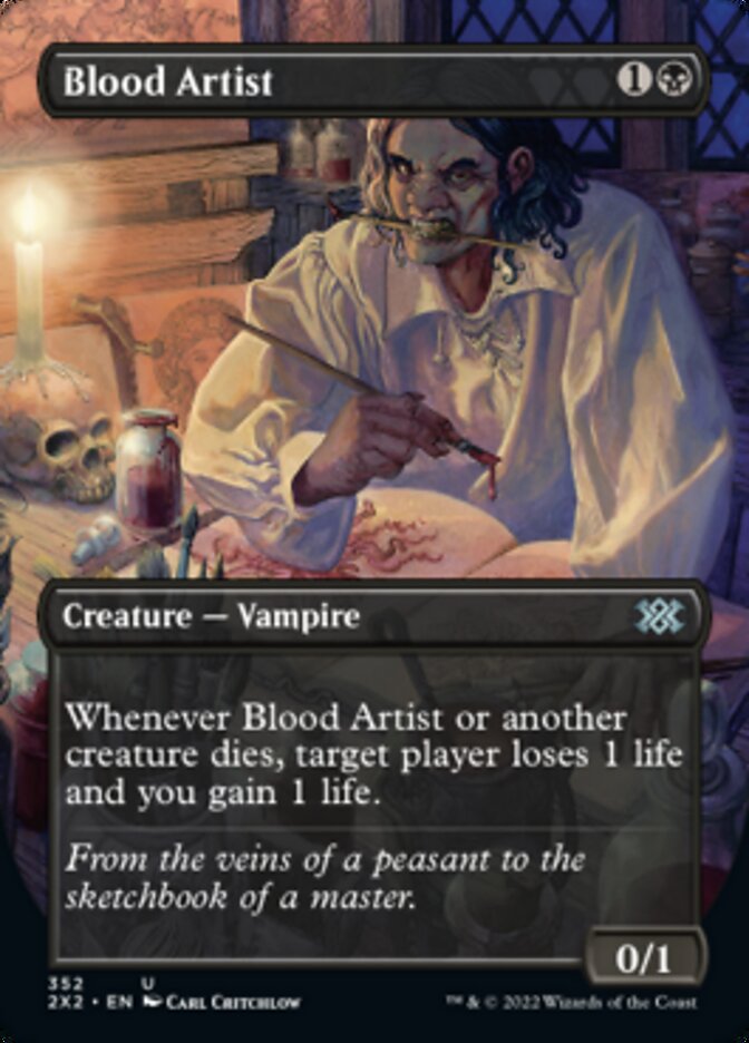 Blood Artist (Borderless Alternate Art) [Double Masters 2022] | I Want That Stuff Brandon