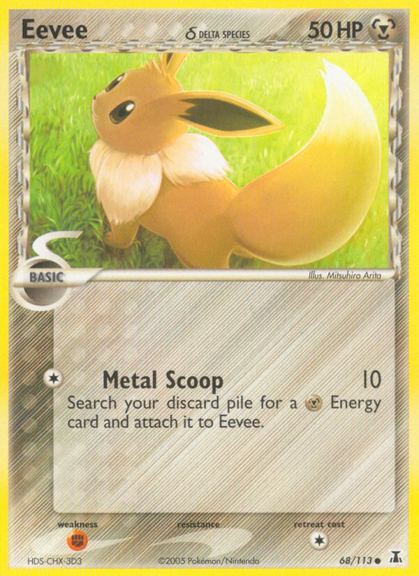 Eevee (68/113) (Delta Species) [EX: Delta Species] | I Want That Stuff Brandon