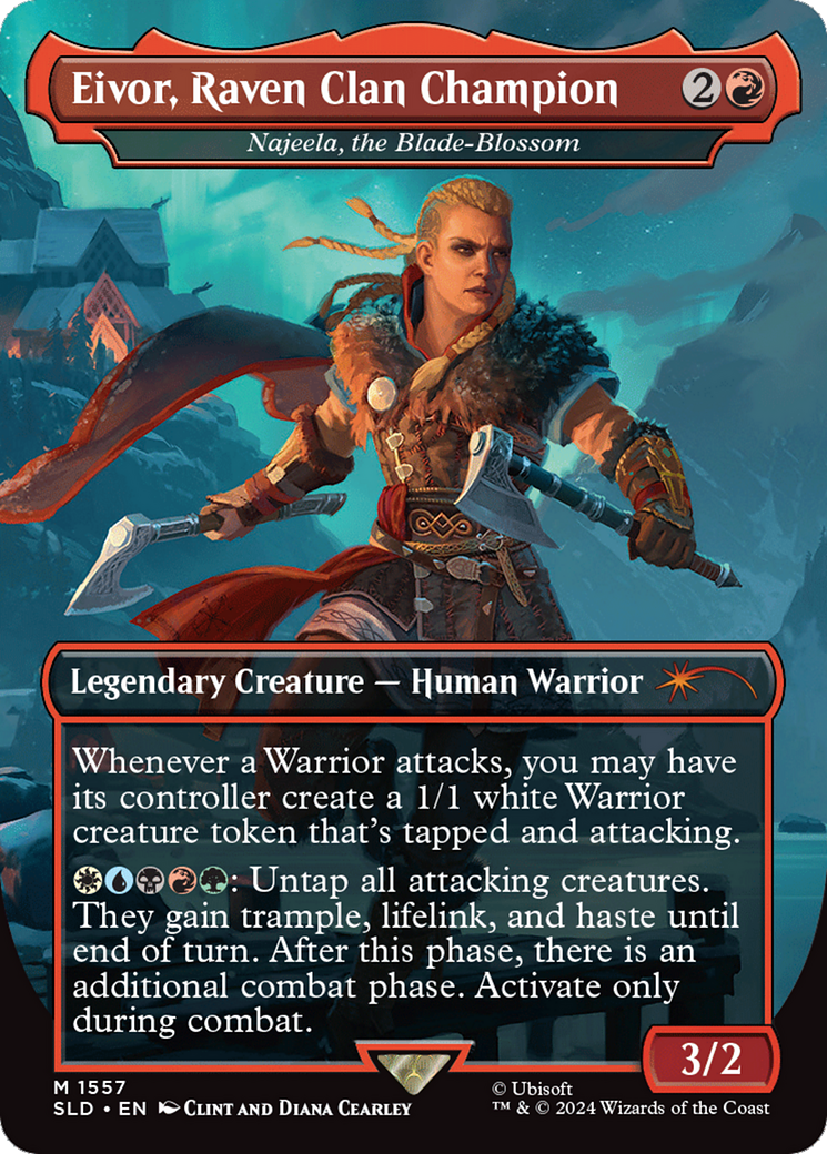 Eivor, Raven Clan Champion - Najeela, the Blade-Blossom [Secret Lair Drop Series] | I Want That Stuff Brandon