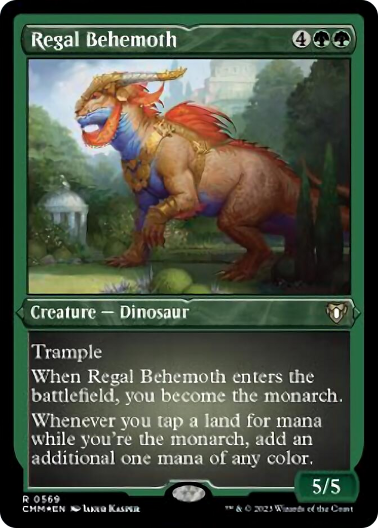 Regal Behemoth (Foil Etched) [Commander Masters] | I Want That Stuff Brandon