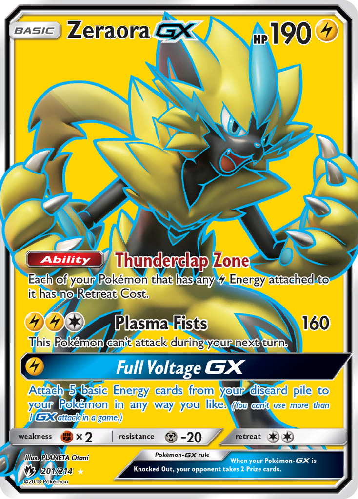 Zeraora GX (201/214) [Sun & Moon: Lost Thunder] | I Want That Stuff Brandon