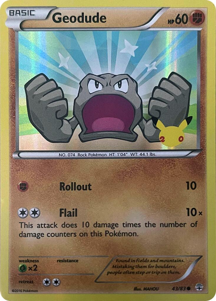 Geodude (043/083) [Celebrations: 25th Anniversary] | I Want That Stuff Brandon