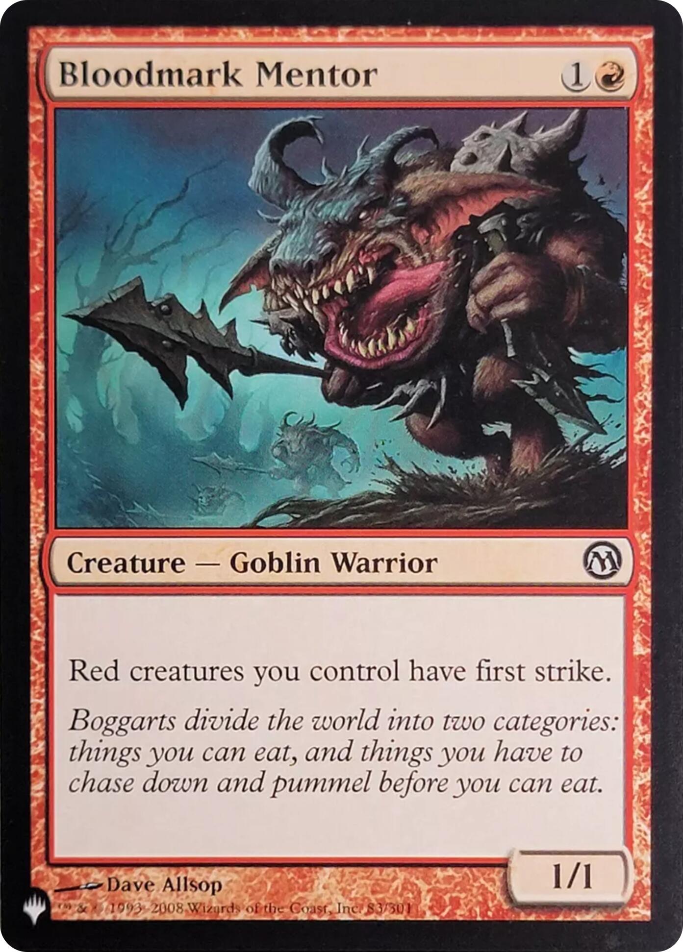 Bloodmark Mentor (83) [The List] | I Want That Stuff Brandon