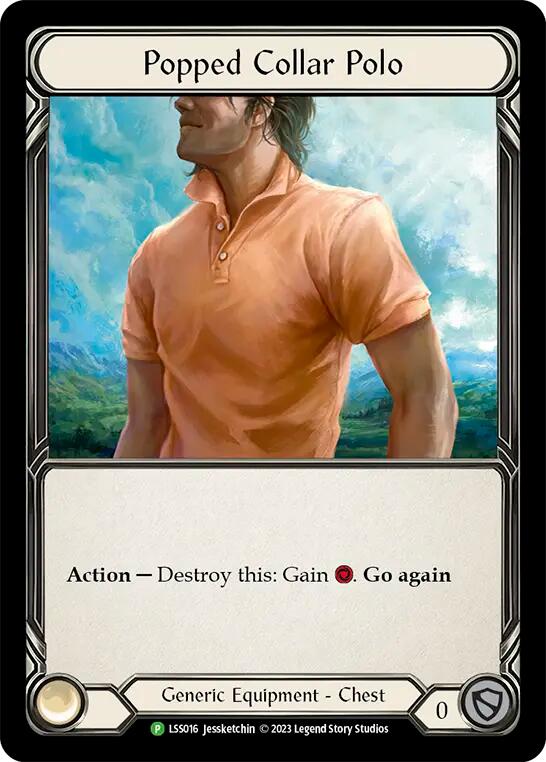 Popped Collar Polo [LSS016] (Promo)  Cold Foil | I Want That Stuff Brandon