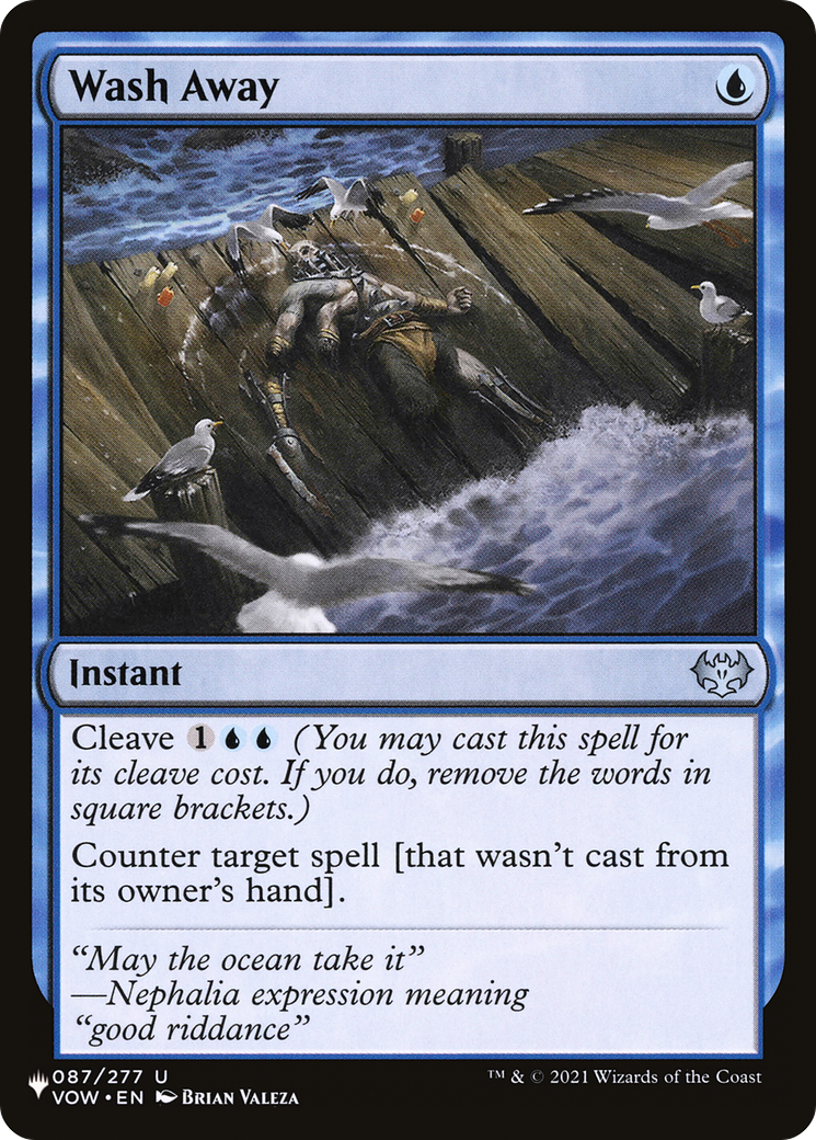 Wash Away [The List Reprints] | I Want That Stuff Brandon