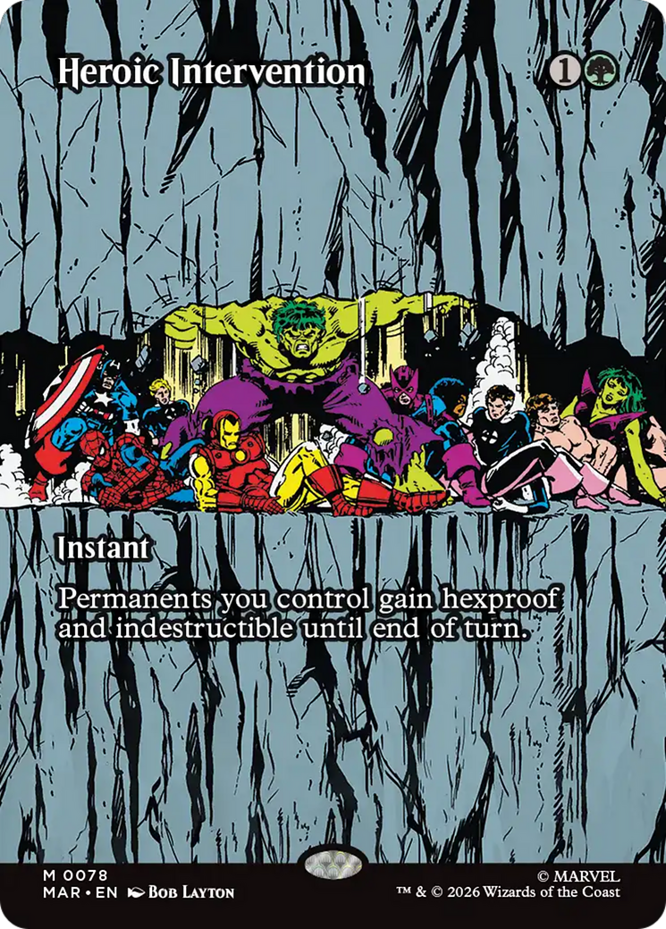 Heroic Intervention (0078) (Borderless) [Marvel Universe: Eternal-Legal] | I Want That Stuff Brandon