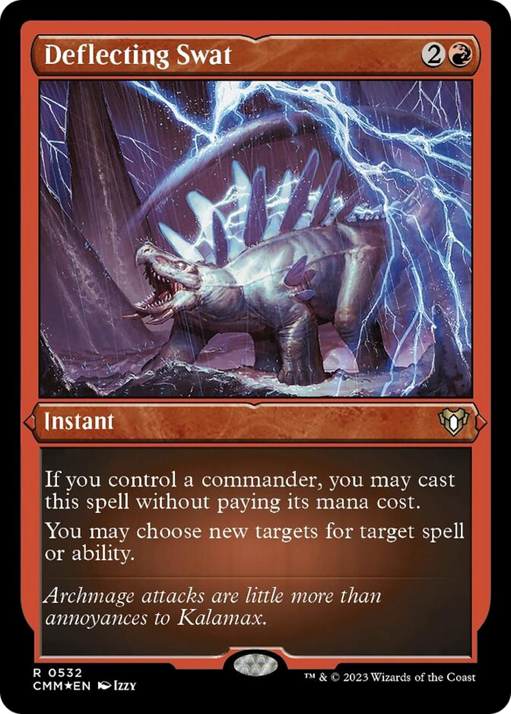 Deflecting Swat (Foil Etched) [Commander Masters] | I Want That Stuff Brandon