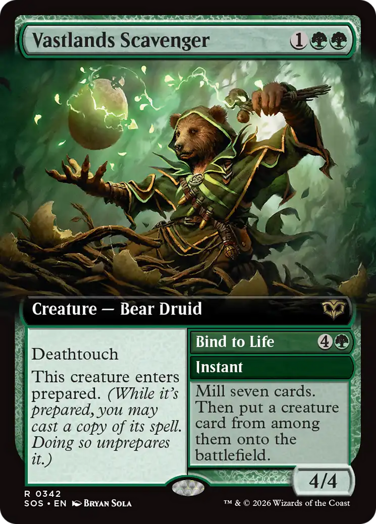 Vastlands Scavenger (Extended Art) [Secrets of Strixhaven] | I Want That Stuff Brandon