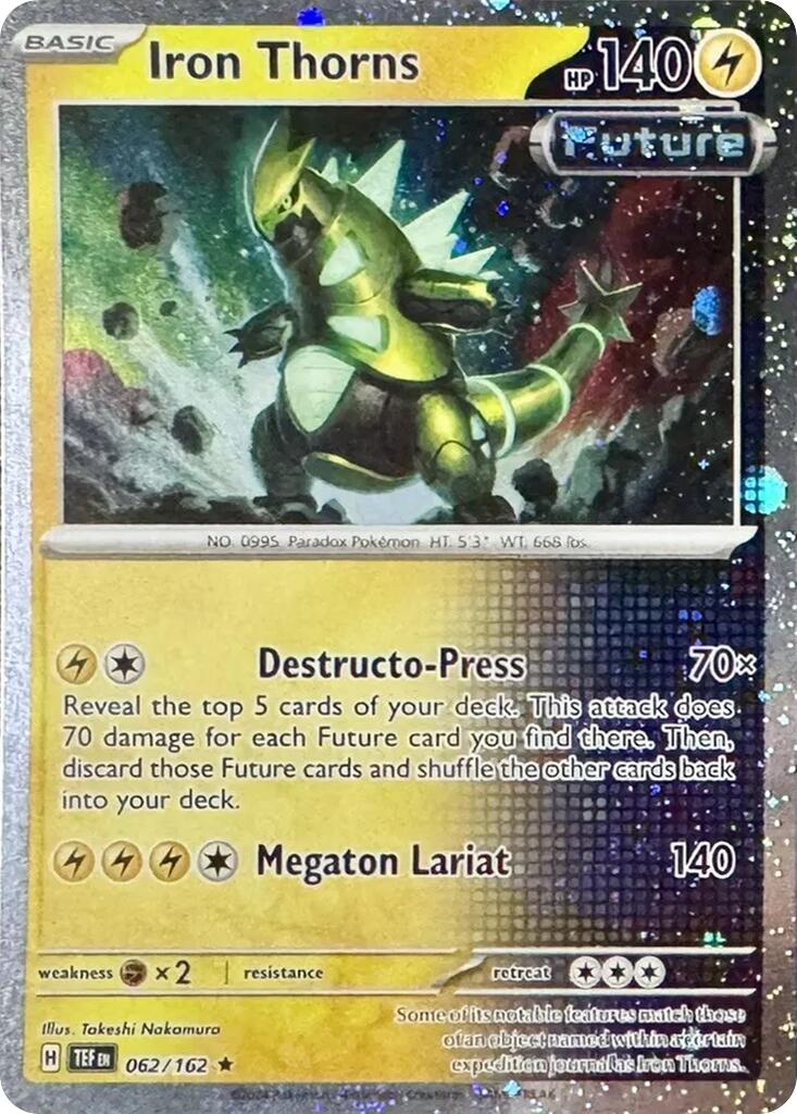 Iron Thorns (062/162) (Cosmos Holo) [Miscellaneous Cards] | I Want That Stuff Brandon