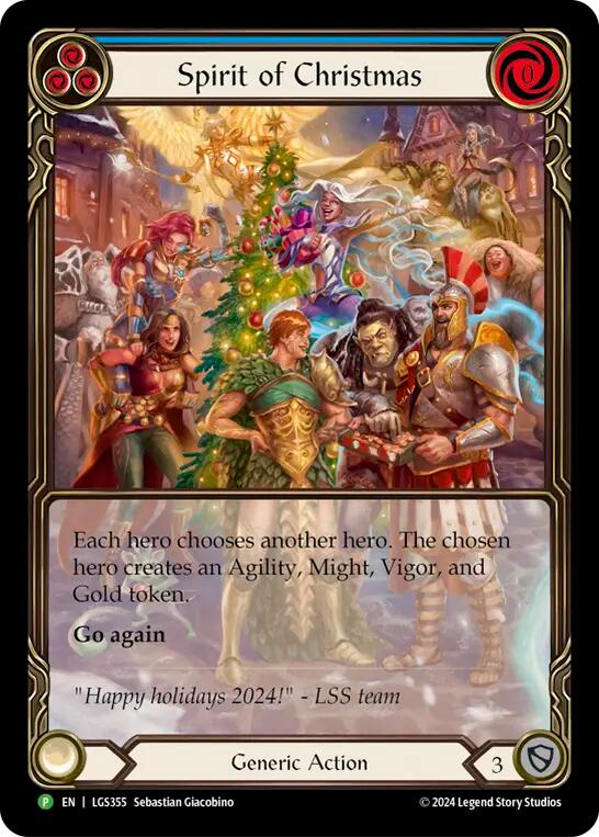 Spirit of Christmas (Cold Foil) [LGS355] (Promo)  Cold Foil | I Want That Stuff Brandon