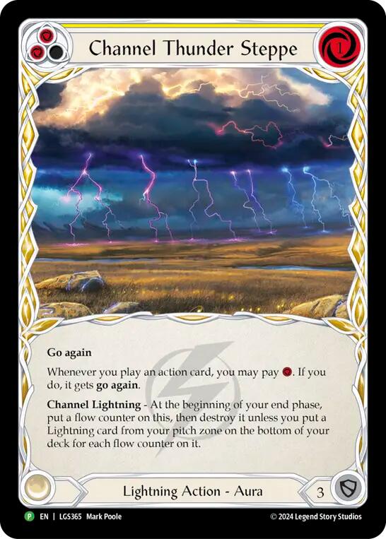 Channel Thunder Steppe (Cold Foil) [LGS365] (Promo)  Cold Foil | I Want That Stuff Brandon