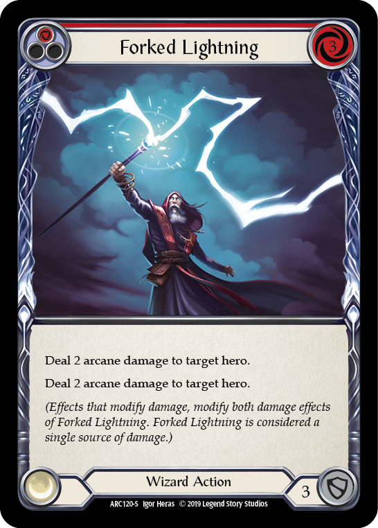 Forked Lightning [ARC120-S] (Arcane Rising)  1st Edition Normal | I Want That Stuff Brandon