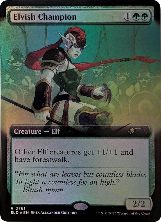 Elvish Champion (Extended Art) [Secret Lair Drop Series] | I Want That Stuff Brandon