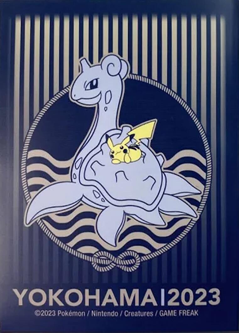 Card Sleeves - 2023 Japan International Championship Pikachu Riding Lapras (64 Pack) | I Want That Stuff Brandon