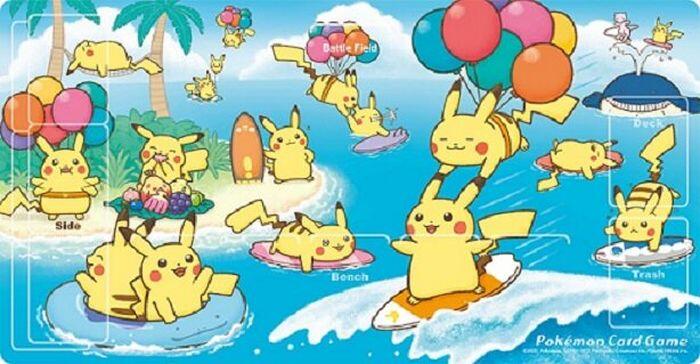Playmat - Surfing Pikachu & Flying Pikachu (Pokemon Center Japan Exclusive) | I Want That Stuff Brandon