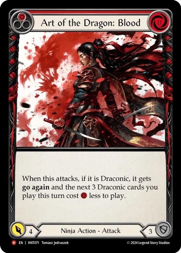 Art of the Dragon: Blood [HNT071] (The Hunted)  Rainbow Foil | I Want That Stuff Brandon