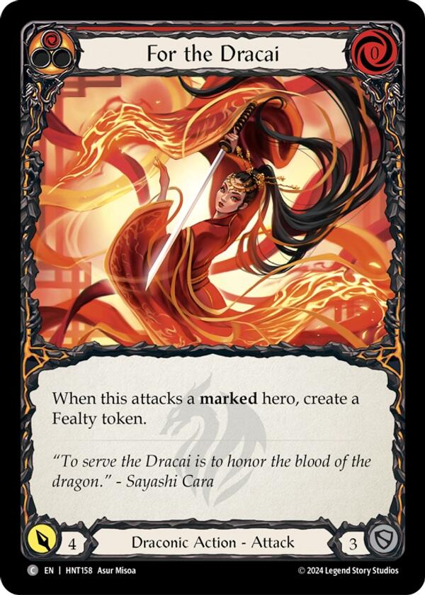 For the Dracai [HNT158] (The Hunted)  Rainbow Foil | I Want That Stuff Brandon