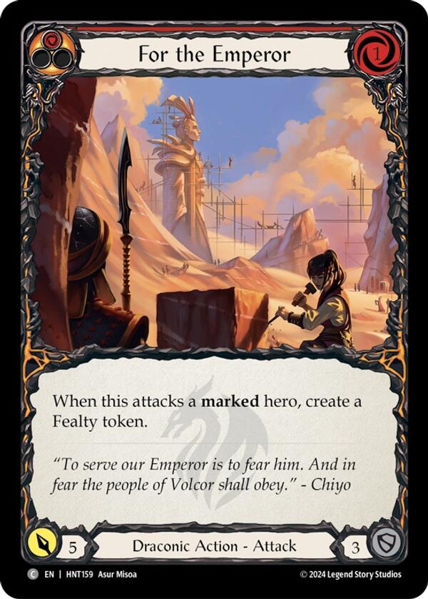 For the Emperor [HNT159] (The Hunted)  Rainbow Foil | I Want That Stuff Brandon