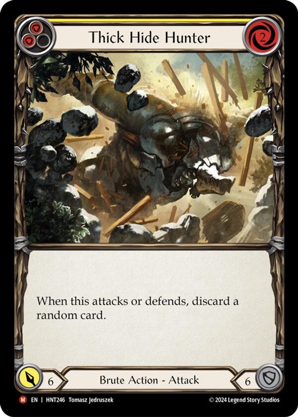 Thick Hide Hunter [HNT246] (The Hunted)  Rainbow Foil | I Want That Stuff Brandon