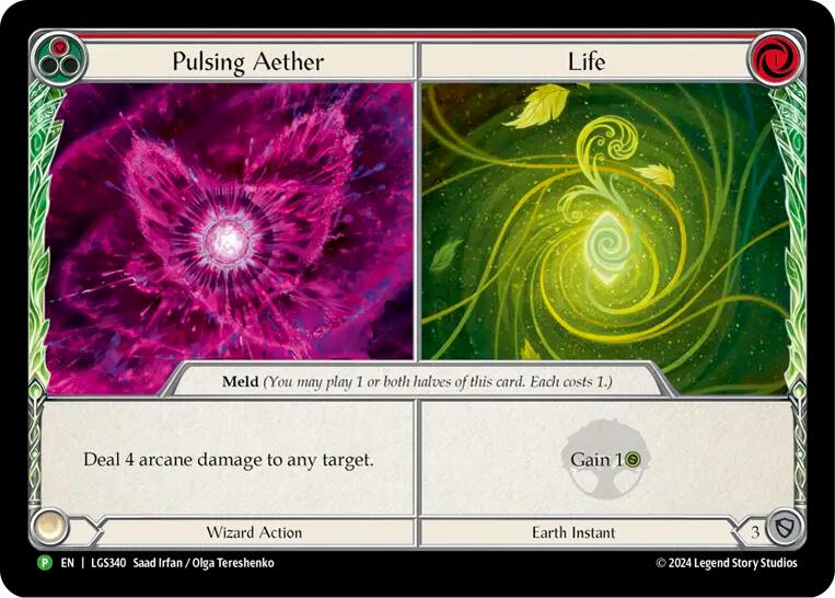 Pulsing Aether // Life [LGS340] (Promo)  Cold Foil | I Want That Stuff Brandon