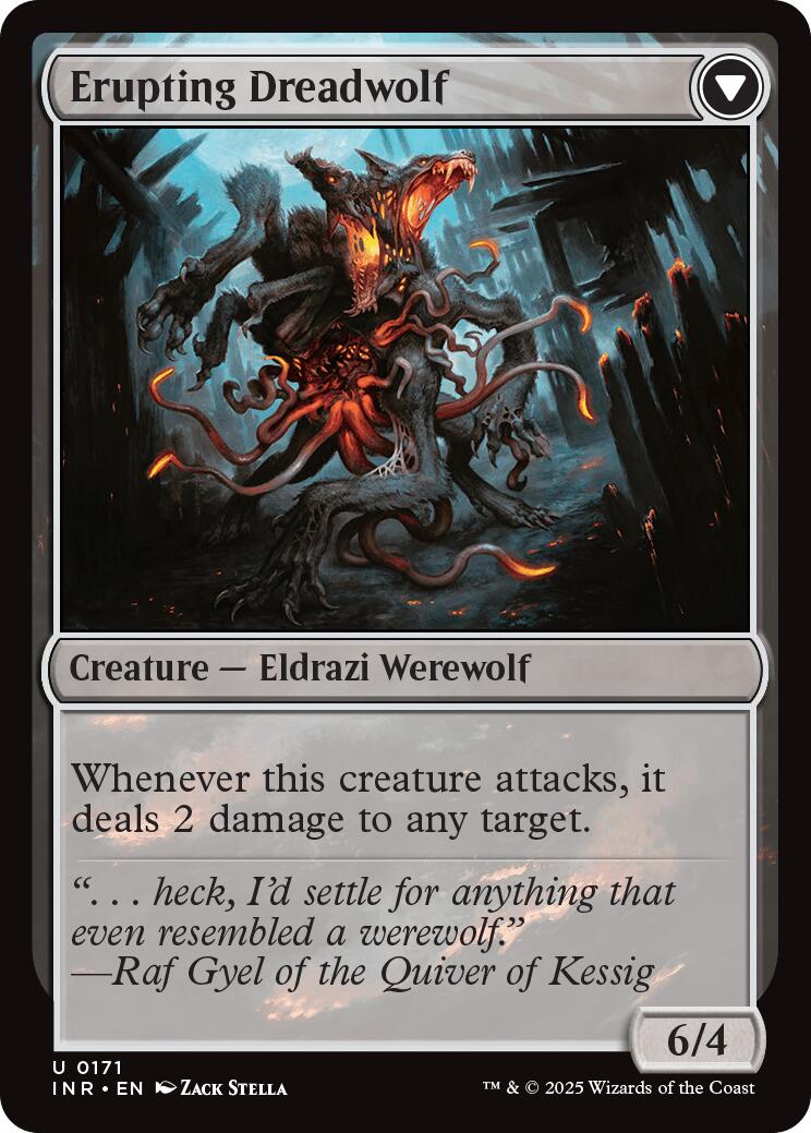 Smoldering Werewolf // Erupting Dreadwolf [Innistrad Remastered] | I Want That Stuff Brandon