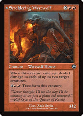 Smoldering Werewolf // Erupting Dreadwolf (Retro Frame) [Innistrad Remastered] | I Want That Stuff Brandon